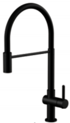 Aquanello Gastro Baterie de bucătărie cu gura de scurgere flexibilă, negru BL-4400-GT