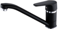 Aquanello Casa Robinet de bucătărie cu o singură manetă, negru BL-1203-CS