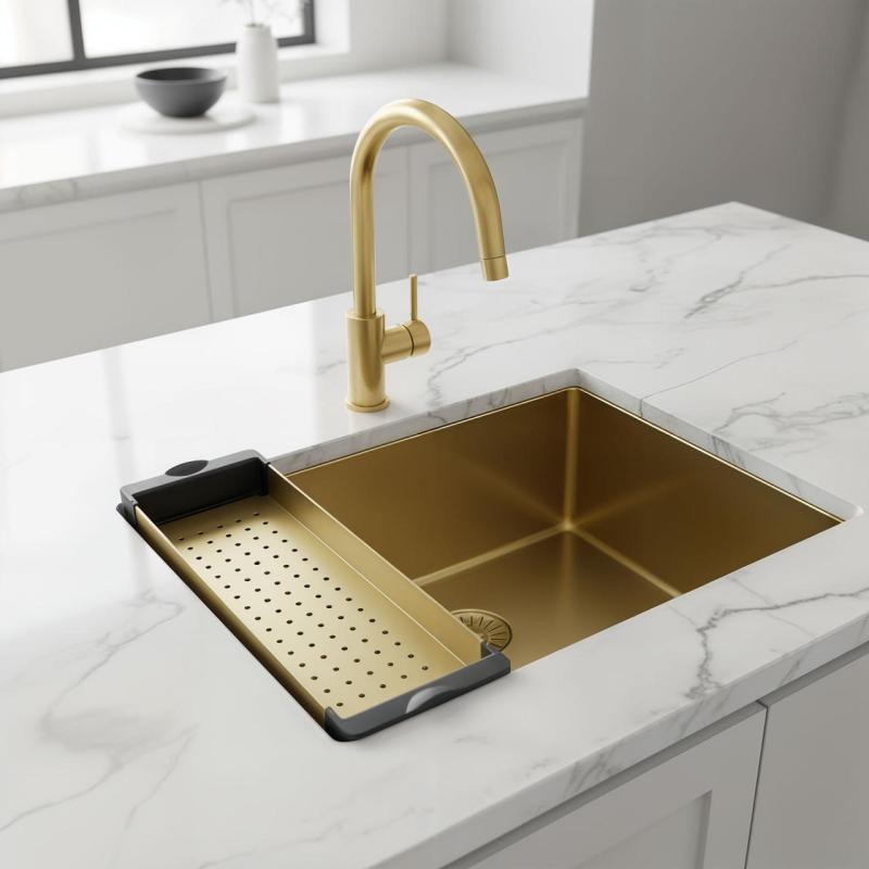Pure.Sink Bazin de colectare Prestige pentru chiuvetă, auriu  PPGCL40-60