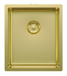 Pure.Sink Comfort Chiuvetă PVD aurie 34x40 cm, pentru montare sub blat, la nivel cu blatul și deasupra blatului PCM3440-60