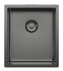 Pure.Sink Comfort Chiuvetă PVD Gun Metal 34x40 cm, pentru montare sub blat, la nivel cu blatul și pe blat PCM3440-61