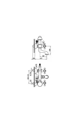 Cisal Arcana Robinet ceramic de baie cu dus manual crom AC00010221