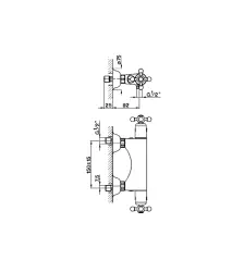 Cisal Arcana Ceramic Termostat de duș cu amestecare Crom AC00045121
