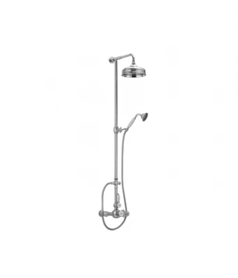 Setul de duș termostatic Huber Victorian, cu diametrul de 20 cm, cromat 590.VN21H.CR.