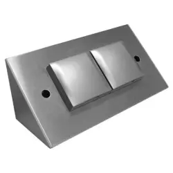 Priza cu 2 prize echipate cu capac rabatabil, cu împământare ST3900ST.