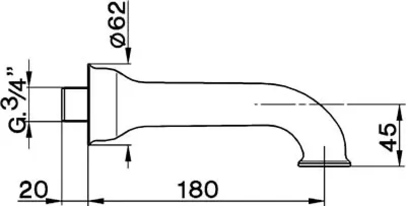Cisal Arcana Ceramic Rață Cromată 180mm R00024121